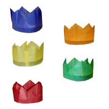 Image of Tissue Paper Cracker Hats for Christmas Xmas &amp; Wedding Crackers 12 pack