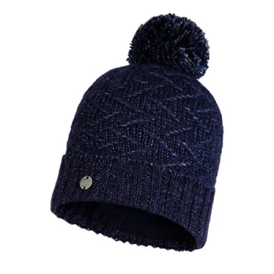 Image of Buff Knitted &amp; Polar Hat, Ebba Night, Night Blue, One Size