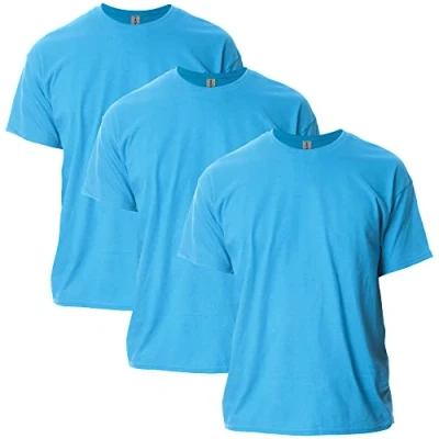Image of Gildan Men&#039;s Ultra Cotton T Shirt, Style G2000, Multipack, Sapphire (3 Pack), S (Pack of 3)