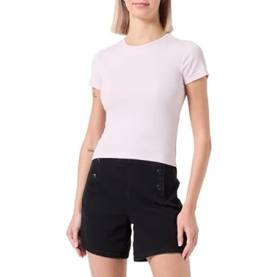 Image of VERO MODA Women&#039;s Vmchloe SS Short Top JRS Noos, Light Lilac, Large