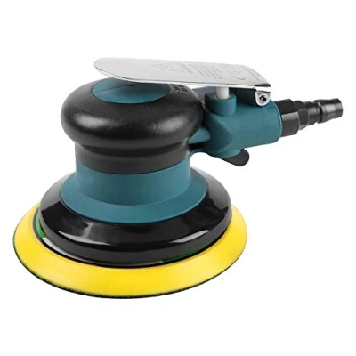 Image of Air Polisher Orbital Sander, Pneumatic Handheld 5&quot; Sander Grinder Polishing Tool Round for Auto Body Work Cabinets Furniture Hand DIY