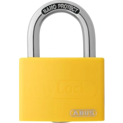 Image of ABUS myLock 508684 T65AL/40 Padlock Aluminium Yellow