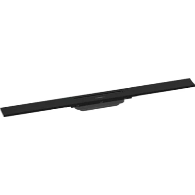 Image of hansgrohe 56044670 RainDrain Flex Ready Set Shower Drain 800 Can Be Shortened Matte Black Complete Channel, 80 cm
