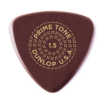 Image of Dunlop Primetone Small Triangle 1.5mm Sculpted Plectra (Smooth) 3 Pack
