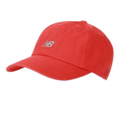 Image of New Balance Unisex Casual Running Lifestyle Cap, 6 Panel Classic Hat V 2.0, True Red