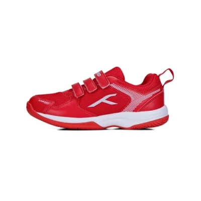 Image of HUNDRED Men&#039;s Court Star Badminton Shoe, Red/White, 2 UK
