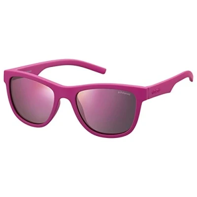 Image of Sunglasses Polaroid Pld 8018/s col. cyq/ai Child Square Pink