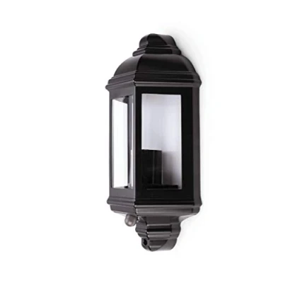 Image of HiSPEC Half Lantern LED Lights: Twin Packs (Black, with Photocell Sensor: Single Pack)