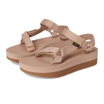 Image of Teva Women Flatform Universal Sandals, Rose, 5 UK