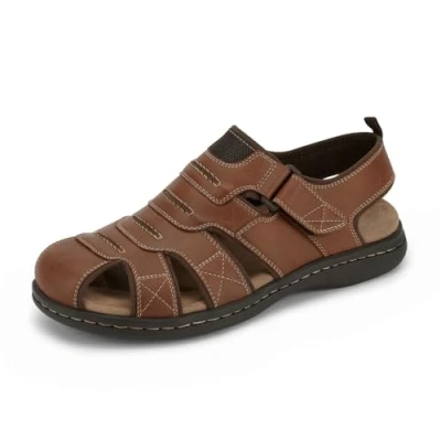 Image of Dockers Men&#039;s Searose Fisherman Sandal, Rust, 8 UK