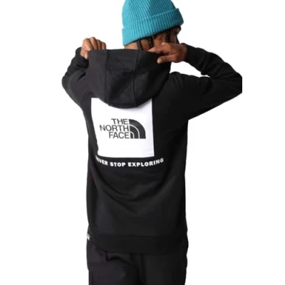 Image of The North Face Kids Redbox Regular P/O Hooded Sweatshirt, Tnf Black, 176