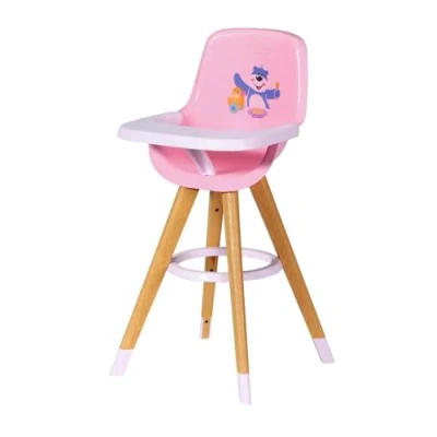 Image of Baby Born 829271 High Chair Accessory for Imaginative Play with Doll Comfortable Seat, Sturdy Table to Eat &amp; Ages 3 Years+, Multicolor