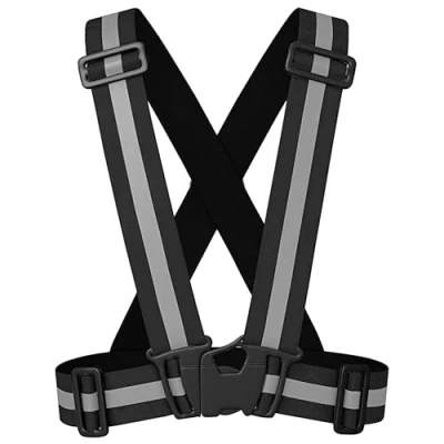 Image of 55 Sport High Visibility Adult &amp; Junior Reflective Safety Vest Black XL