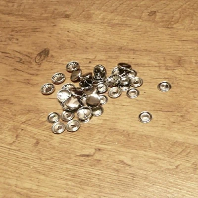 Image of Pack of 20 19mm Self Cover Metal Buttons Customise with Your own Fabrics