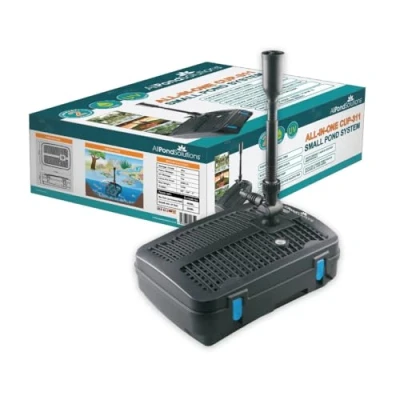Image of AllPondSolutions CUP 311 2500L/H All in One Pond Pump Filter with Fountain and 11w UV Steriliser, Clear Water Algae Control for Ponds up to 4000L