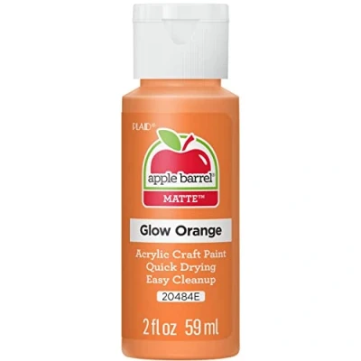 Image of Orange Glow in the Dark Apple Barrel 2oz