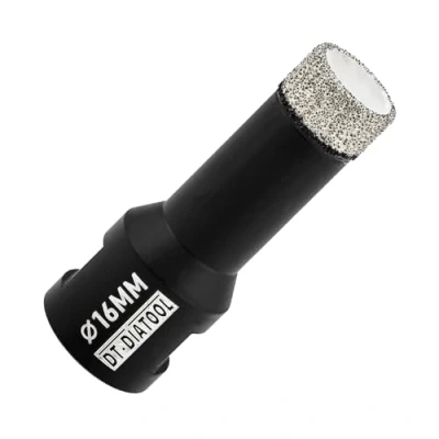 Image of DT DIATOOL Diamond Drill Bit 16mm Hole Saw for Dry Drilling Tile Porcelain Marble Ceramic Granite