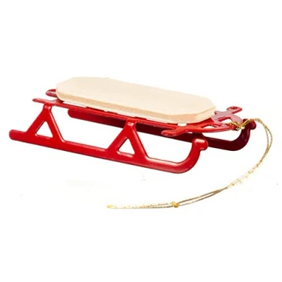 Image of Melody Jane Dolls House 1:24 Scale Miniature Christmas Accessory Flyer Sledge Sled Sleigh