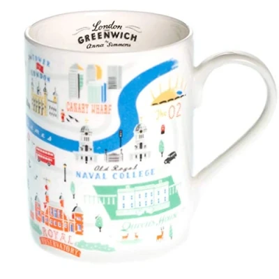 Image of London &amp; Greenwich Map Mug