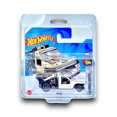 Image of Hot Wheels Lolux (Cream White) 1/10 HW Drag Strip 2023 80/250 (Short Card) COMES IN A KLAS CAR KEEPER PROTECTIVE COLLECTORS CASE HKK01