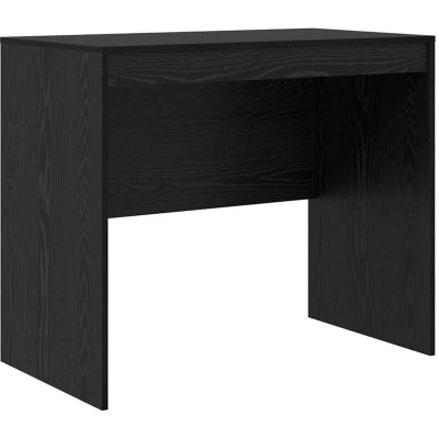 Image of vidaXL Black Oak Writing Desk Particle board 90 x 50 76 cm