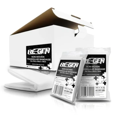 Image of 20 Piece Refill RE GEN Disposable First Aid Triangular Bandage Support Sling