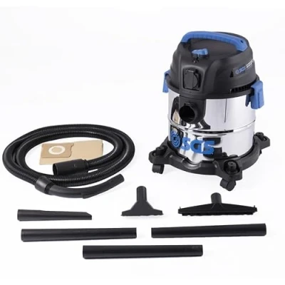 Image of SGS 20 Litre Stainless Steel Workshop Wet and Dry Vacuum with Power Tool Adapter