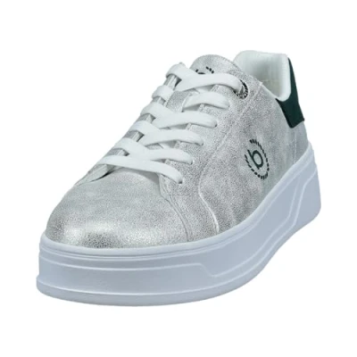 Image of bugatti Trainers, Women&#039;s, Size: 6, Silver/dark green High quality imitation leather