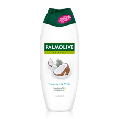 Image of Palmolive Naturals Coconut &amp; Milk Shower Gel and body wash 500ml, vitamin E to nourish skin, leaves skin feeling soft, with plantbased almond milk, ingredients of 95% natural origin*