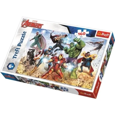 Image of Trefl Marvel Avengers 160 Piece Jigsaw Puzzles For Kids Superhero Puzzle Children Ages 6+