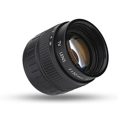 Image of Closed Circuit Lens 50mm TV Camera f/1.4 Television Photography Accessory