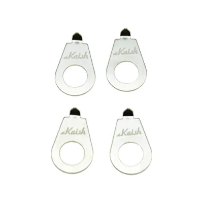 Image of KAISH 4pcs Chrome LP Guitar Knobs Pointer Plate Knob Indicator for Epiphone Les Paul
