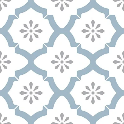 Image of WallPops FP2943 Alfama Peel &amp; Stick Floor Tiles, Multi Colour, 12 x inches