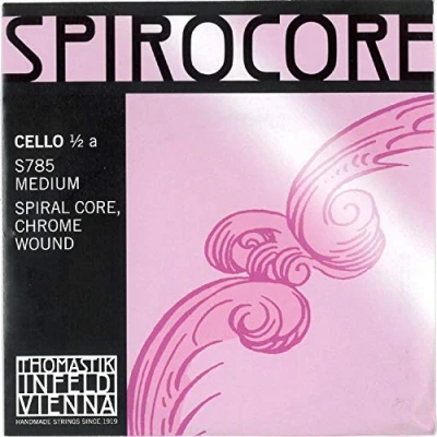 Image of Thomastik Einzelsaite für Cello 1/2 Spirocore A Saite Spiralseilkern, Chrom umsponnen, mittel