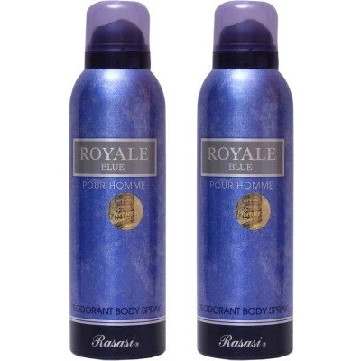 Image of Rasasi 2 Royale Blue Men Deodorant Spray For Men(400 ml)