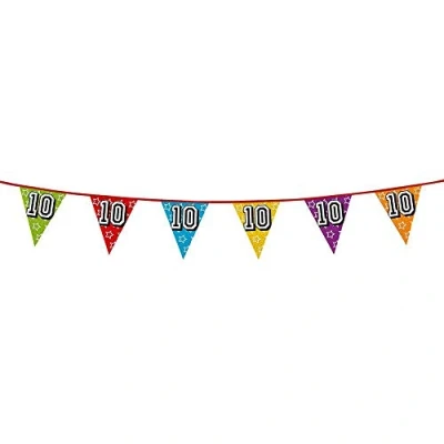Image of Boland 10201771 Holographic Bunting, Number 10, Multicoloured, Länge 800 cm