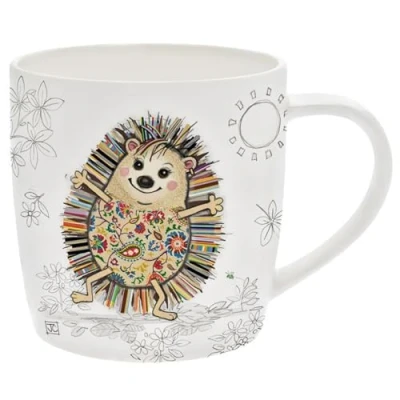 Image of Lesser &amp; Pavey Hattie Hedgehog Mug Ceramic Coffee Mugs for Home or Work Premium Design All Occasions Designed by Bug Art Lovely Tea, Hot Drinks