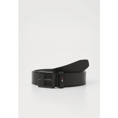 Image of Tommy Hilfiger Men’s 3.5 cm Adan Leather Belt, Black (Black), 37.4 inches