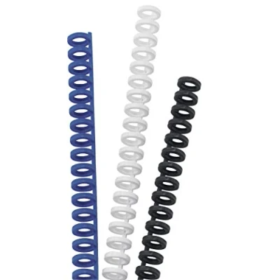 Image of GBC ClickBind Binding Spines, 16 mm, 145 Sheet Capacity, A4, 34 Ring, Black, 387357E