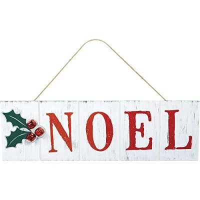 Image of Amscan 242446 Sign Mdf Hanging Noel