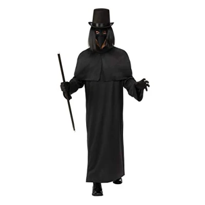 Image of Bristol Novelty AF109STD Plague Doctor Standard Adult Costume, Men, Black