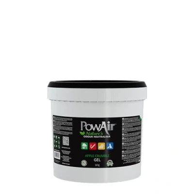 Image of PowAir Gel Natural Odour Neutraliser Apple Crumble Fragrance Effective Home Eliminator with Essential Oils (3.8 Kg Pail)