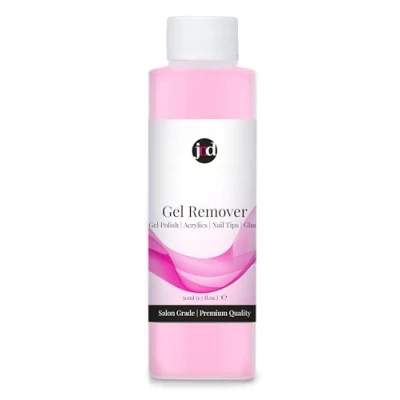 Image of JND Gel Polish Remover with Acetone for Fast Action Removal of Nail Polish, Gels, Acrylics, Tips, and Glue (50ml)