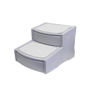 Image of Pet Gear Easy Step II Extra Wide Stairs, 2 step/for cats and dogs up to 200 pounds, Essential Grey (PG9720XLEG)