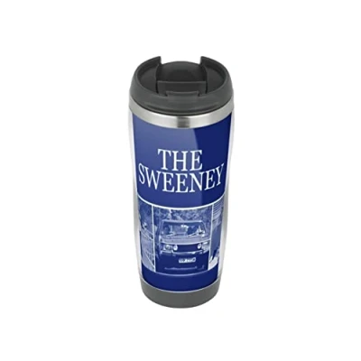 Image of The Sweeney John Thaw TV Show Trio Travel Mug, Thermal Insulated Cup for Hot and Cold Beverages Drinks