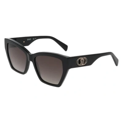 Image of Liu Jo Woman LJ815S 001 Sunglasses Acetate Black Squared Normal