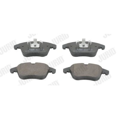 Image of LR001017, LR004936, LR027309, LR134692, LR134693 Brake pad set JURID 573201JC PREMIER Ceramic not prepared for wear indicator VOLVO: V60 I, S80 II