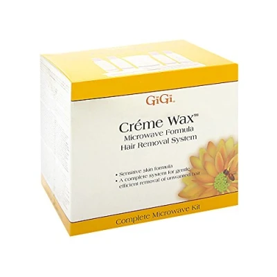 Image of Gigi Creme Wax Microwave Formula Hair Removal System Complete Kit 35 Piece