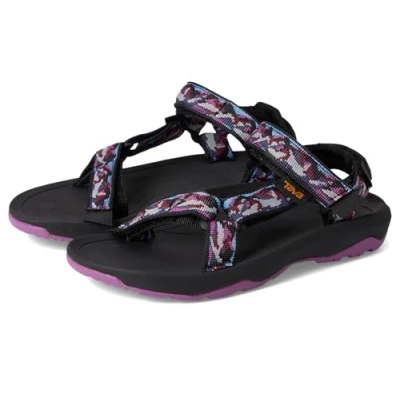 Image of Teva Unisex Child Hurricane Xlt2 Sport Sandal, Mountain Mosaic Blue/Purple, 7 Big Kid