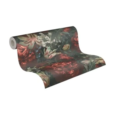Image of A.S. Création PintWalls 385091 Non Woven Wallpaper with Roses 10.05 x 0.53 m Made in Germany